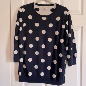 Banana Republic Black PolkADot Sweater